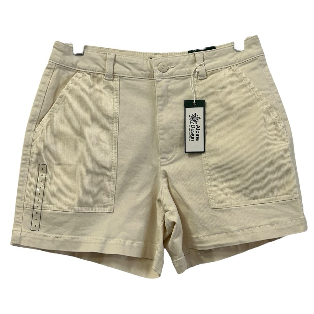 Alpine Design Women's NWT High Rise 5” Inseam‎ Cream Shorts  Sz 6
